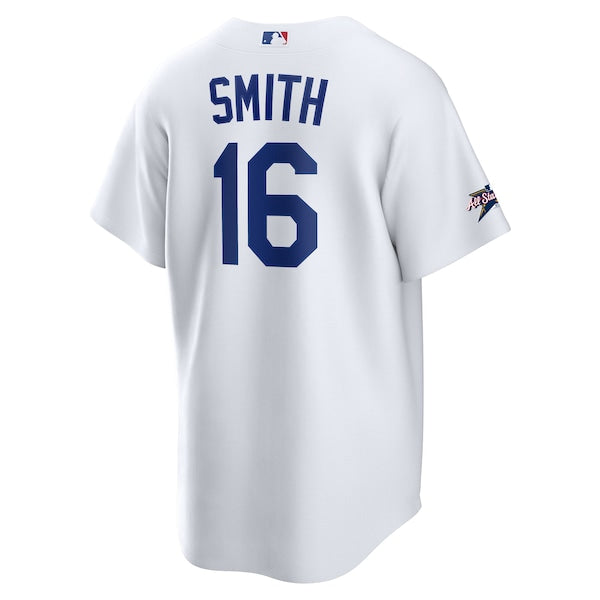 Will Smith Los Angeles Dodgers Nike 2025 MLB All-Star Game Home Replica Player Jersey - White - Image 3