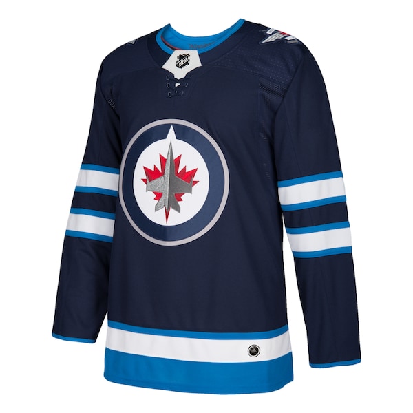 Winnipeg Jets adidas Home Authentic Blank Jersey - Navy - Image 2