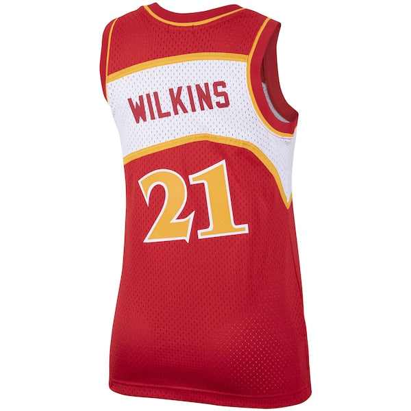 Dominique Wilkins Atlanta Hawks Women's Hardwood Classics Swingman Jersey - Red - Image 3