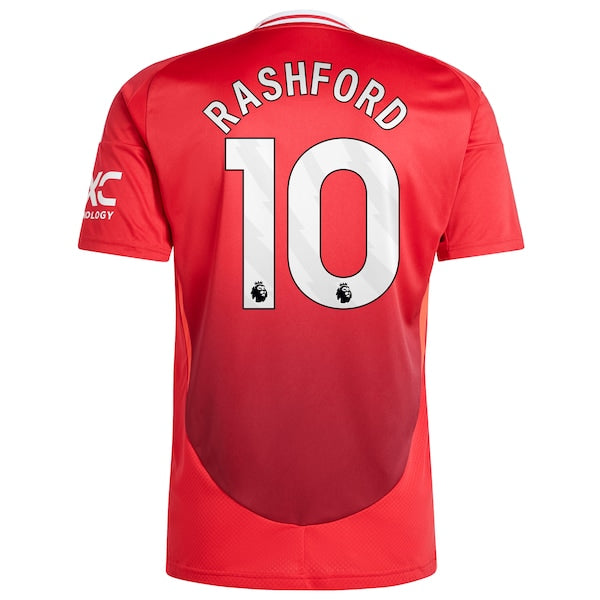 Marcus Rashford Manchester United 2024/25 Home Replica Player Jersey - Red - Image 4