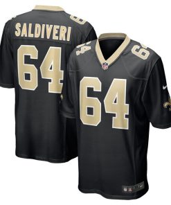Nick Saldiveri New Orleans Saints Nike Team Game Jersey -  Black