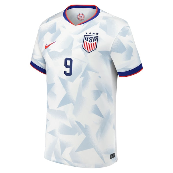 Mallory Swanson USMNT Nike Youth 2025 Home Replica Player Jersey - White - Image 2