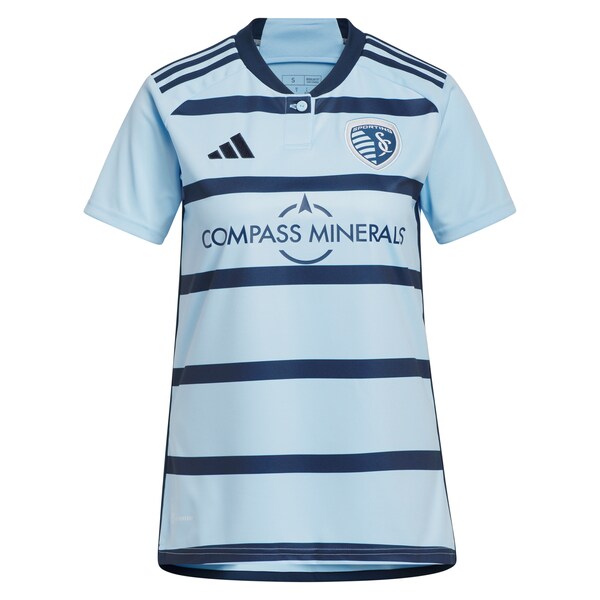 Erik Thommy Sporting Kansas City adidas Women's 2024 Hoops 4.0 Replica Player Jersey?ยจC Light Blue - Image 2