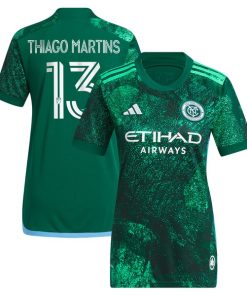 Thiago Martins New York City FC adidas Women's 2024 The Parks Replica Player Jersey - Green