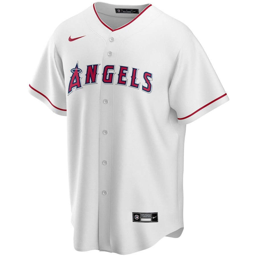 Mike Trout Los Angeles Angels Nike Youth Alternate Replica Player Jersey - White - Image 2