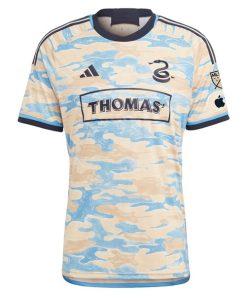 Alternative view of Philadelphia Union adidas 2024 For Philly Authentic Jersey - Tan