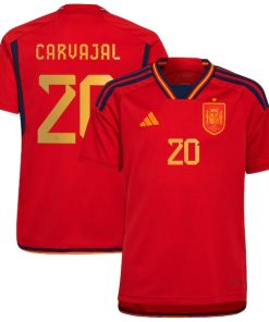 Daniel Carvajal Spain National Team adidas Youth 2022/23 Home Replica Jersey - Red