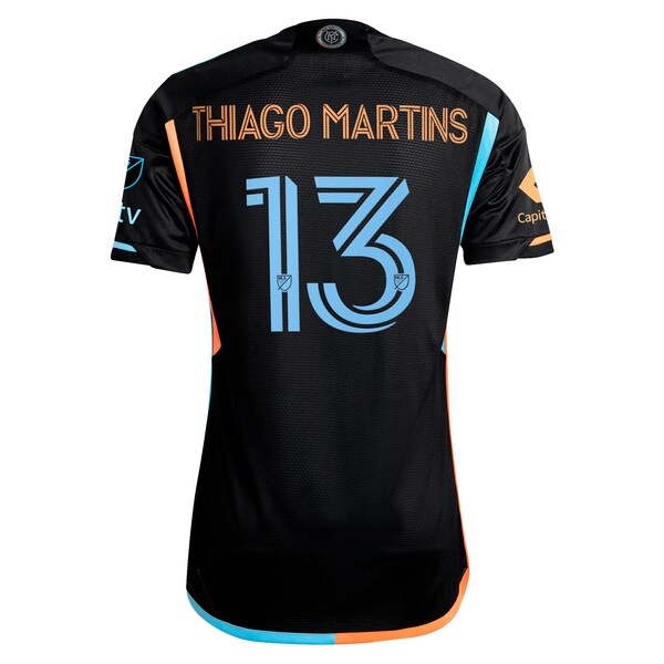 Thiago Martins New York City FC adidas 2024 24/7 Kit Authentic Player Jersey - Black - Image 3
