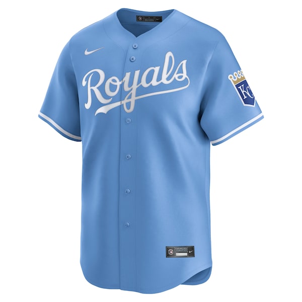 Kansas City Royals Nike Alternate Limited Jersey - Light Blue/White - Image 3