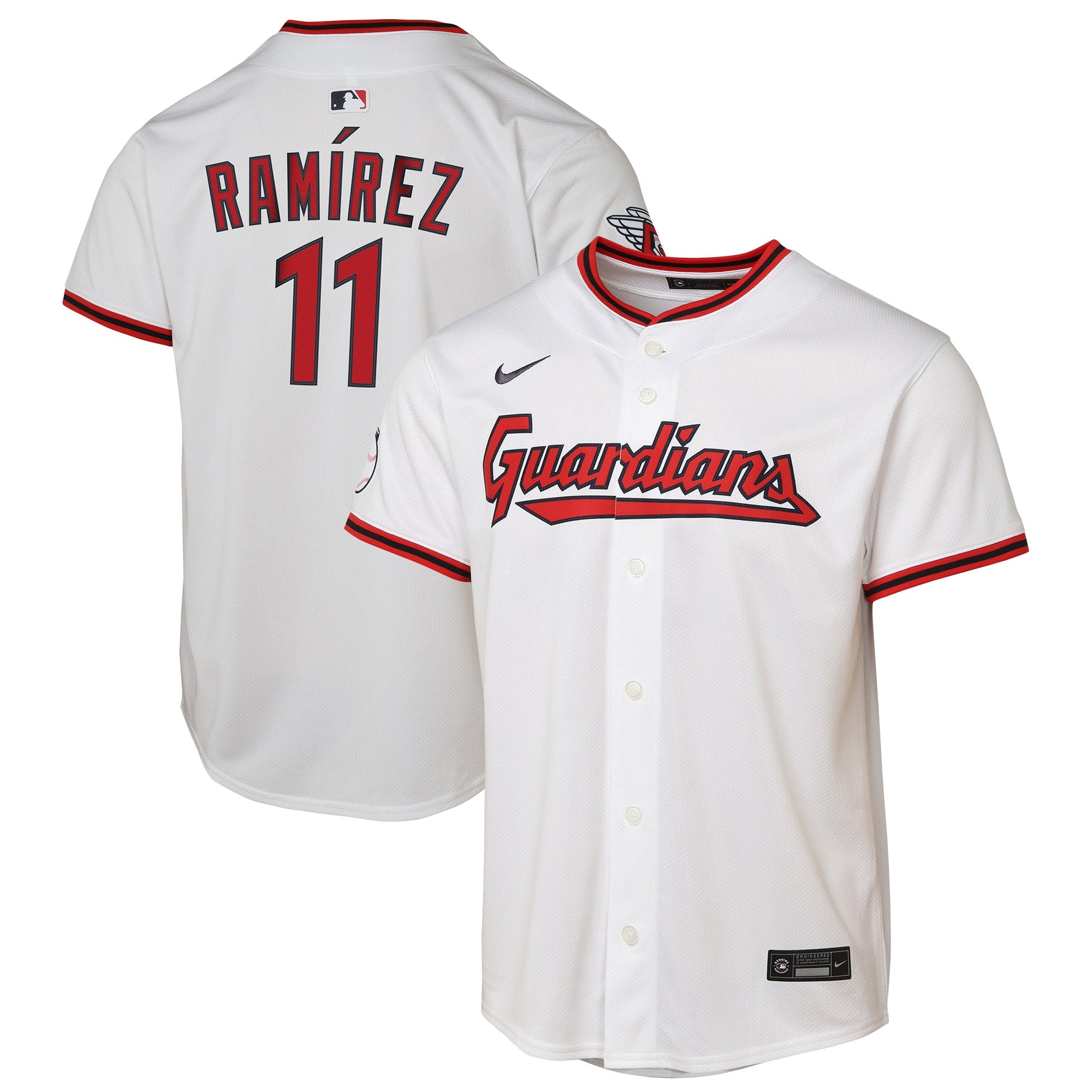 Jose Ramirez Cleveland Guardians Nike Youth Alternate Limited Player Jersey - Pitch Blue/White - Image 8