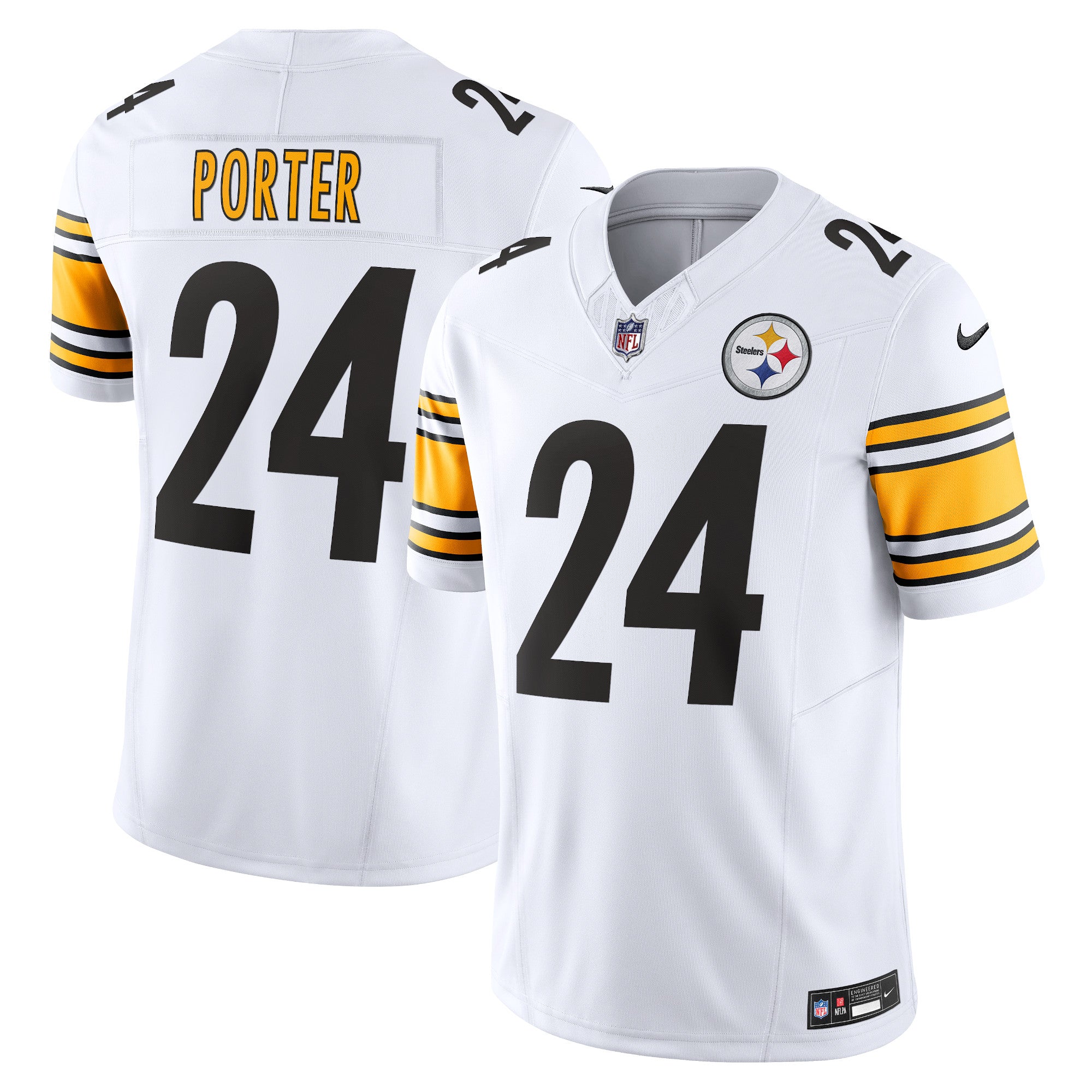 Joey Porter Jr. Pittsburgh Steelers Nike Vapor F.U.S.E. Limited Jersey - Black/White - Image 6