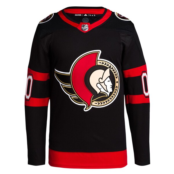 Ottawa Senators adidas Home Primegreen Authentic Custom Jersey - Black - Image 2