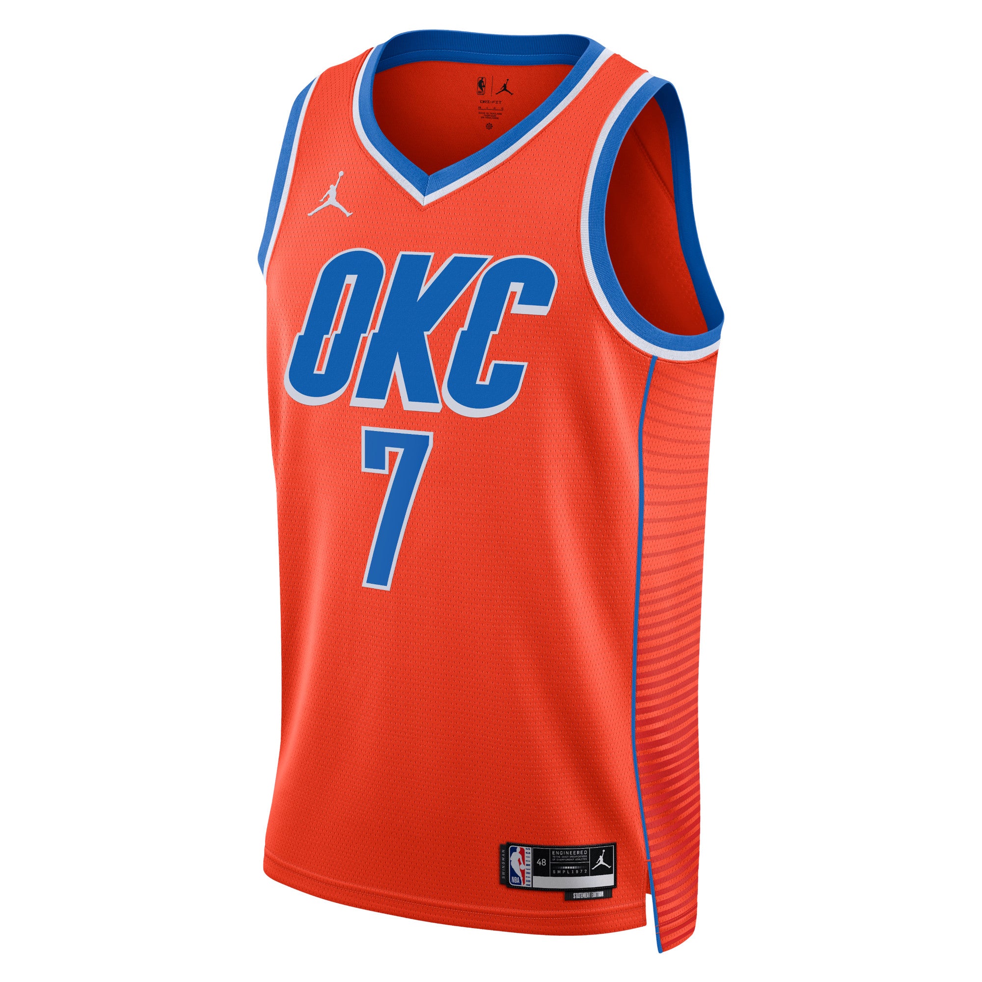 Chet Holmgren Oklahoma City Thunder Nike Swingman Jersey - City Edition - Orange - Image 2