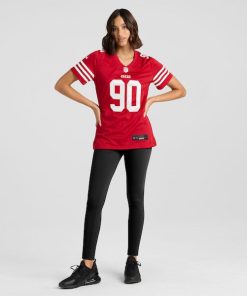 Kevin Givens San Francisco 49ers Nike Women's  Game Jersey -  Scarlet