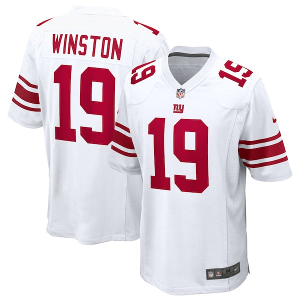 Jameis Winston New York Giants Nike Game Jersey - White/Red - Image 2