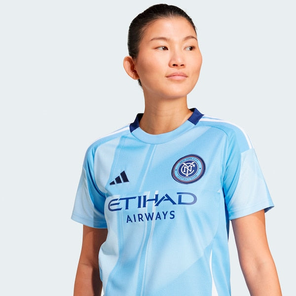 New York City FC adidas Women's 2025 The Excelsior Kit Replica Jersey - Light Blue - Image 6