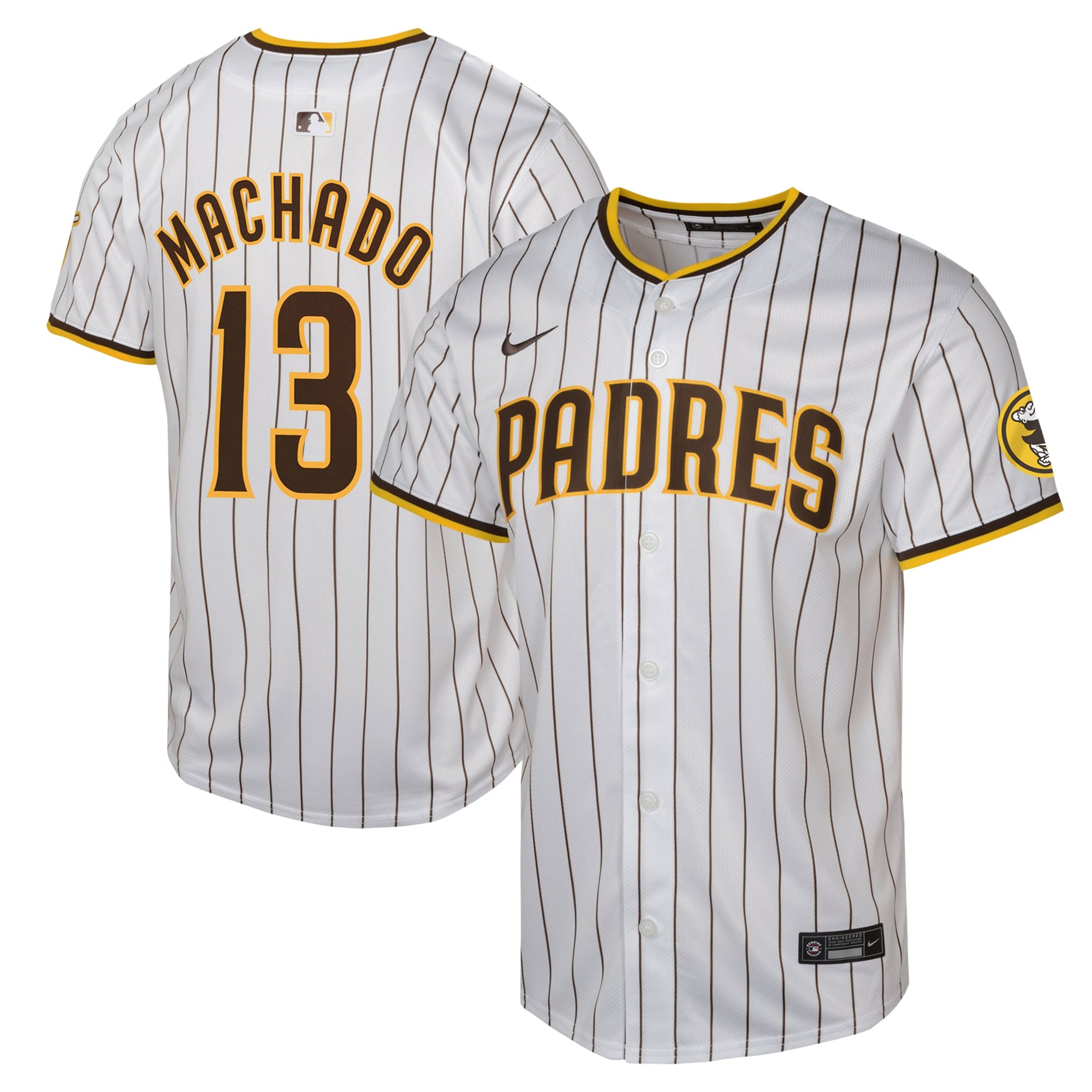 Manny Machado San Diego Padres Nike Youth Alternate Limited Player Jersey - Sand/White - Image 5