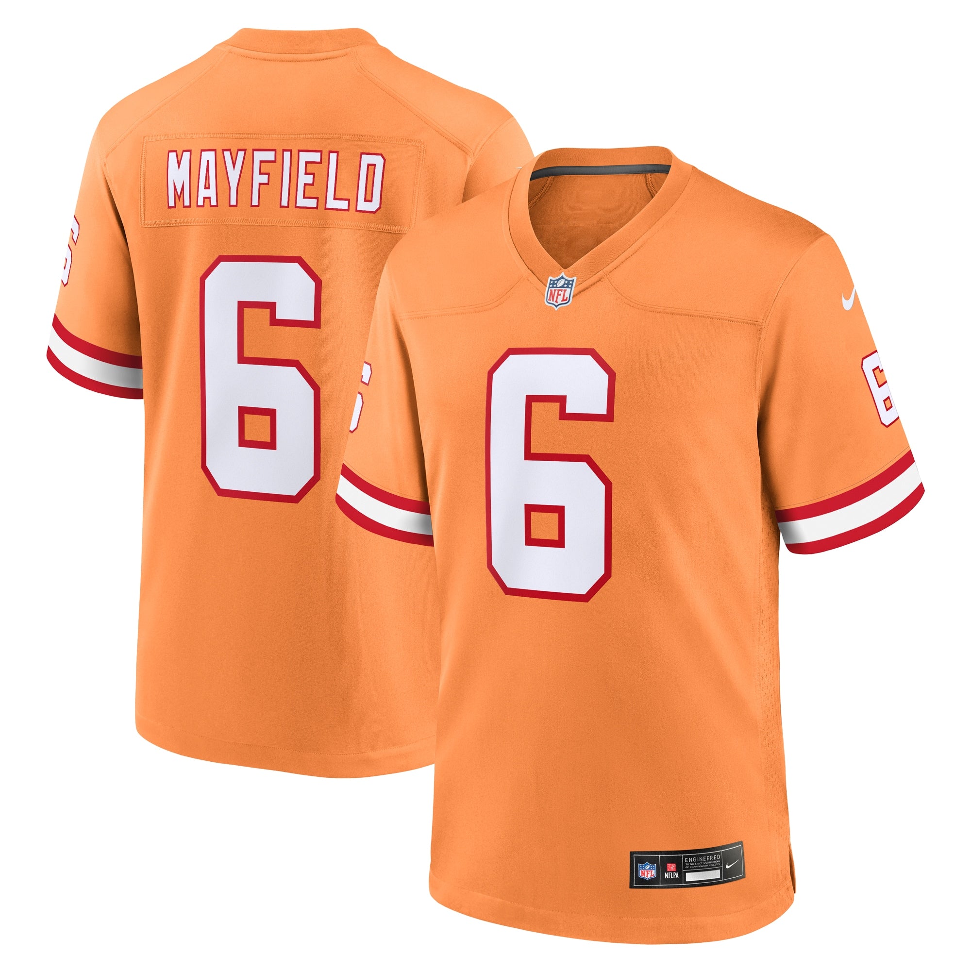 Baker Mayfield '76 Tampa Bay Buccaneers Nike Player Game Jersey - White/Red/Orange - Image 6