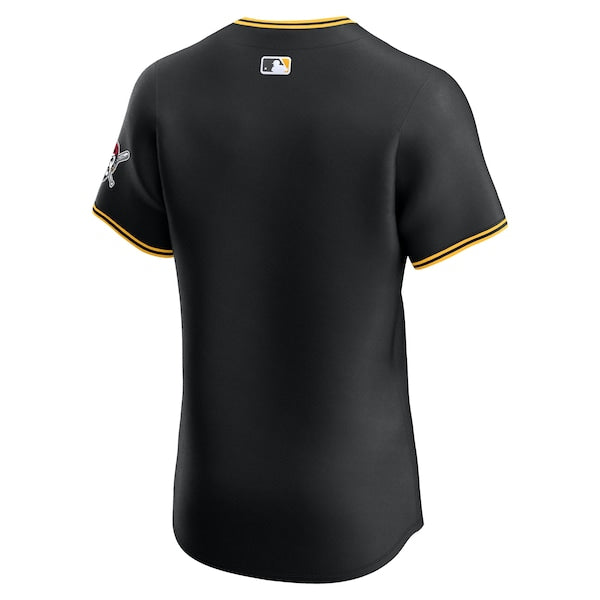 Pittsburgh Pirates Nike Alternate 2 Elite Jersey - Black - Image 3