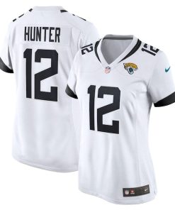 Travis Hunter Jacksonville Jaguars Nike Women's Game Jersey -  White/Teal/Black