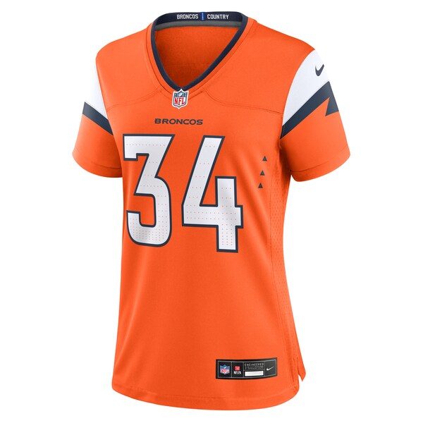 JL Skinner Denver Broncos Nike Women's Team Game Jersey - Orange - Image 2