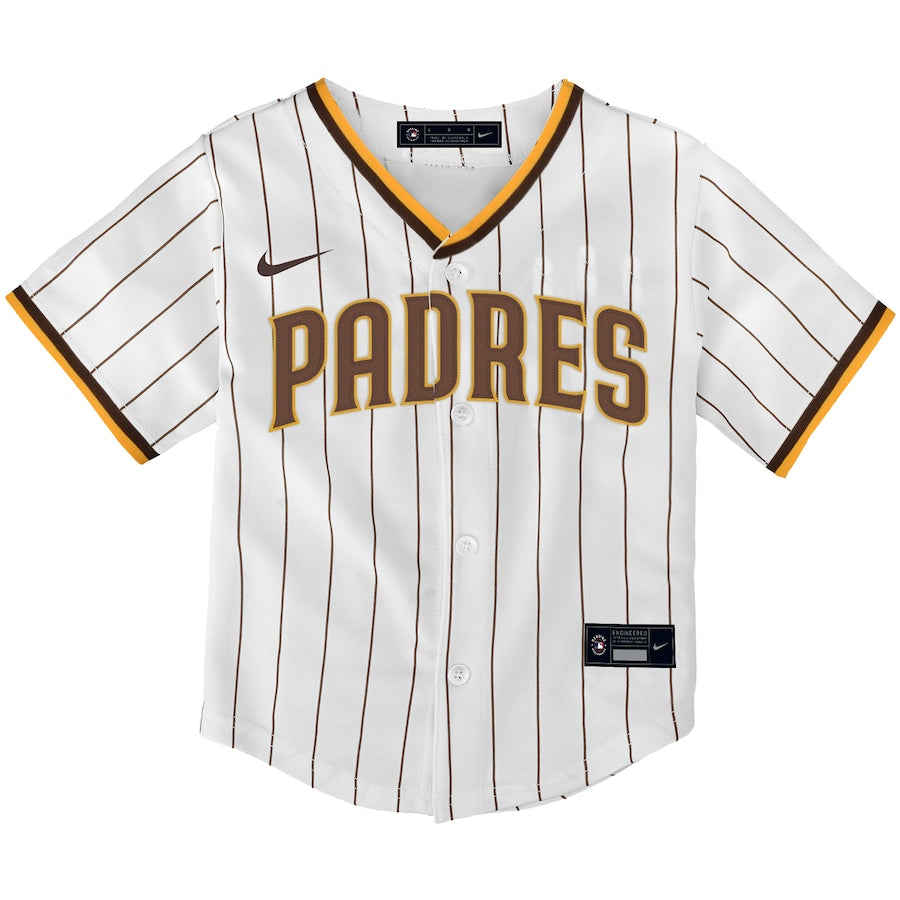 San Diego Padres Nike Toddler Replica Team Jersey - White - Image 2