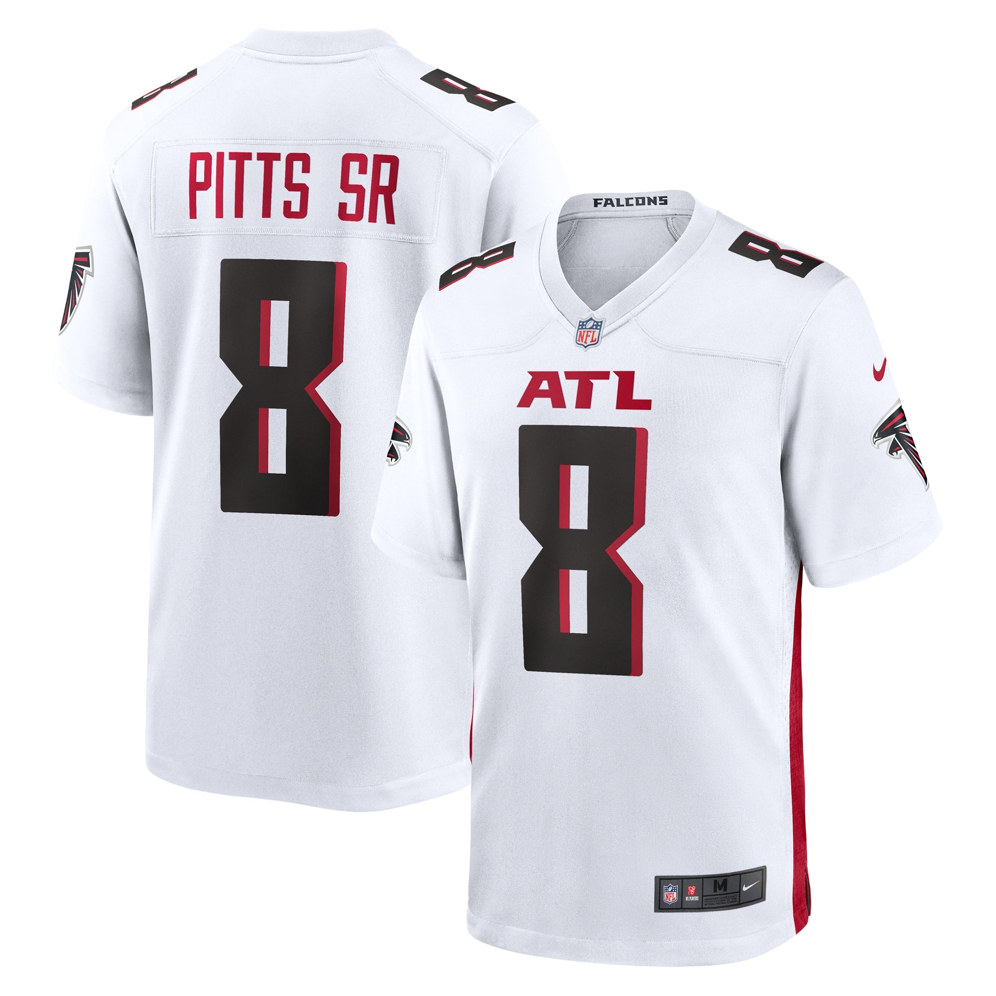 Kyle Pitts Sr. Atlanta Falcons Nike Alternate Game Jersey - Black/White - Image 9