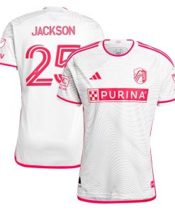 Alternative view of Aziel Jackson St. Louis City SC adidas 2024 The Confluence Kit Authentic Player Jersey - White