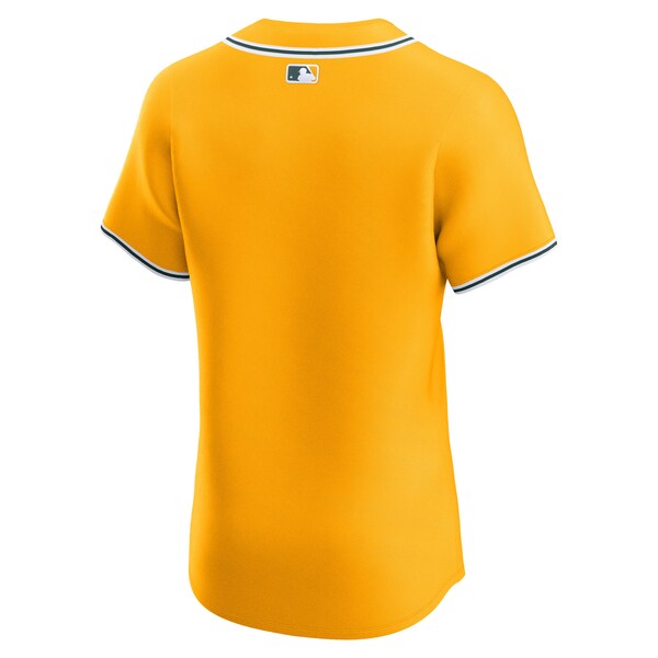 Athletics Nike Alternate 2 Elite Jersey - Gold/Kelly Green/White - Image 4
