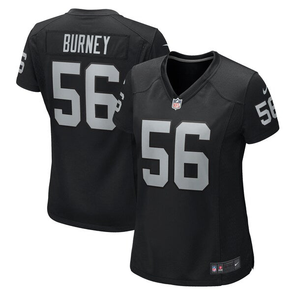 Amari Burney Las Vegas Raiders Nike Women's Game Jersey - Black - Image 2