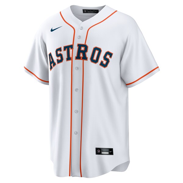 Houston Astros Nike #1 Dad Home Replica Jersey - White - Image 2