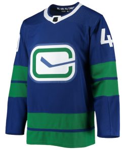 Alternative view of Elias Pettersson Vancouver Canucks adidas 2020/21 Authentic Alternate Player Jersey - Blue