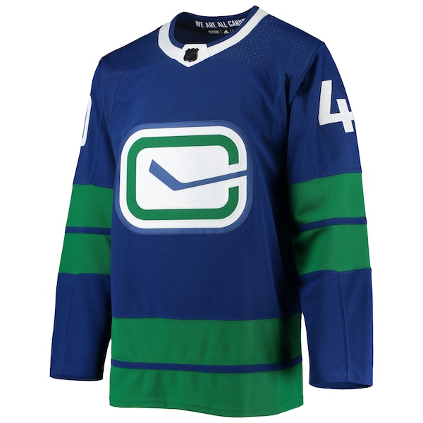 Elias Pettersson Vancouver Canucks adidas 2020/21 Authentic Alternate Player Jersey - Blue - Image 2