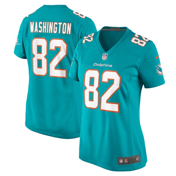 Tahj Washington Miami Dolphins Nike Women's Game Jersey - Aqua
