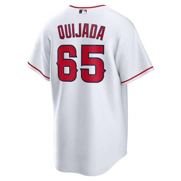 Jos¨¦ Quijada Los Angeles Angels Nike Home Replica Player Jersey - White - Image 3