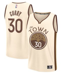 Stephen Curry Golden State Warriors  2025/26 City Edition Fast Break Jersey - Tan