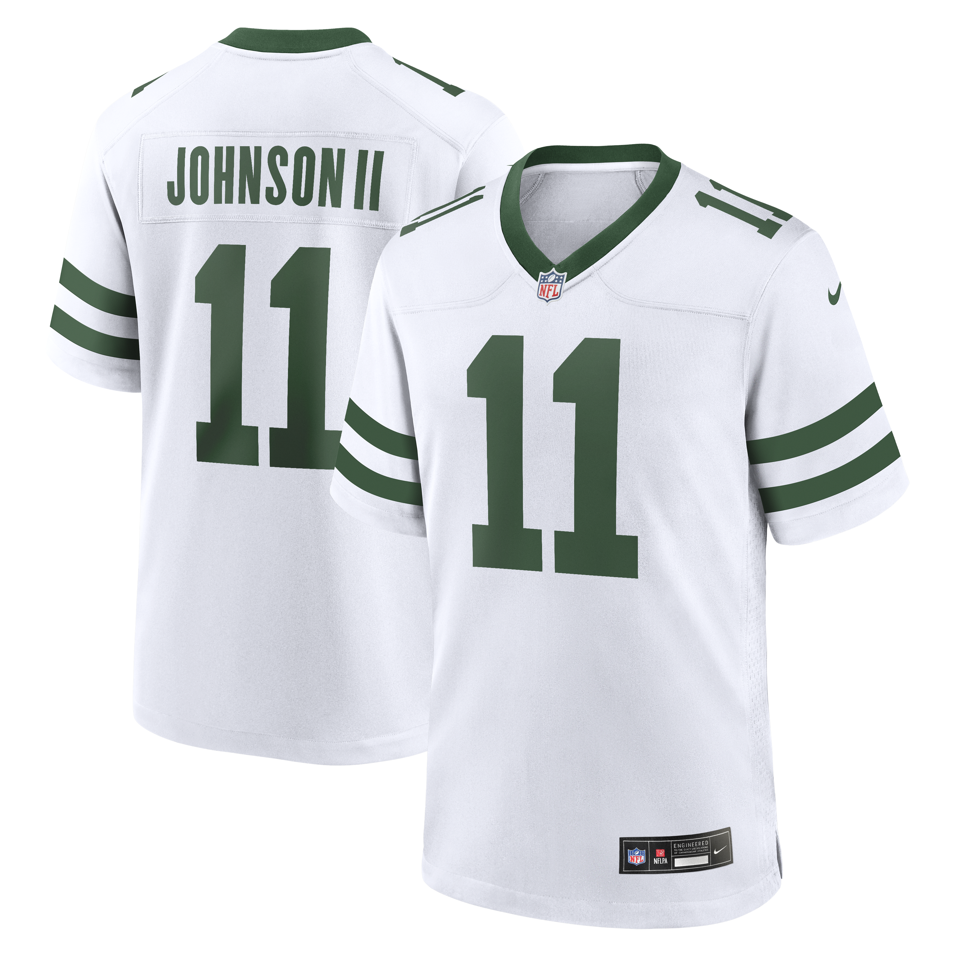 Jermaine Johnson II New York Jets Nike Game Jersey - Gotham Green/White - Image 6