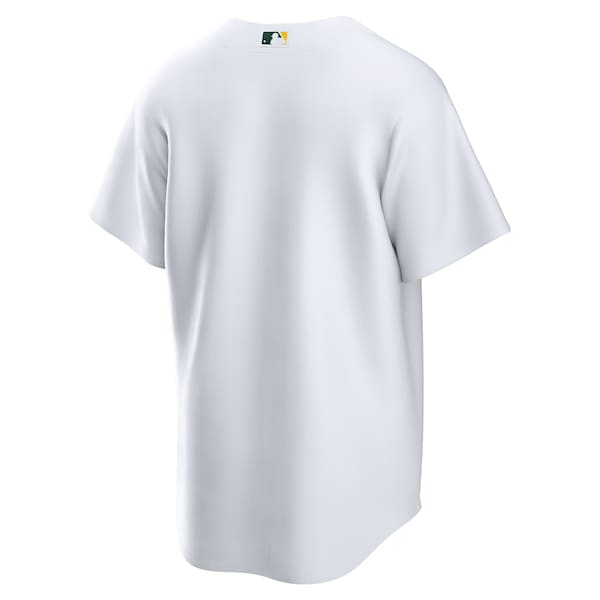 Oakland Athletics Nike Home Blank Replica Jersey - White - Image 3