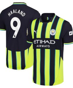 Erling Haaland Manchester City Puma 2024/25 Away Authentic Player Jersey - Navy