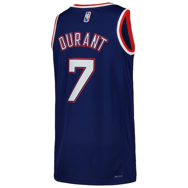 Kevin Durant Brooklyn Nets Nike Swingman Player Jersey - City Edition - Blue/Gray - Image 4