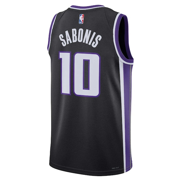 Domantas Sabonis Sacramento Kings Nike Unisex Swingman Jersey - Icon Edition - Black - Image 3