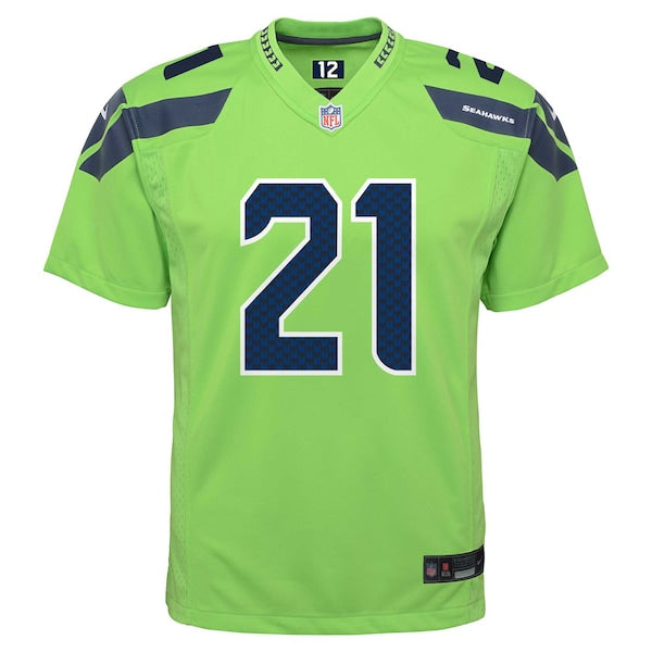 Devon Witherspoon Seattle Seahawks Nike Youth Alternate Player Game Jersey - Neon Green - Image 3