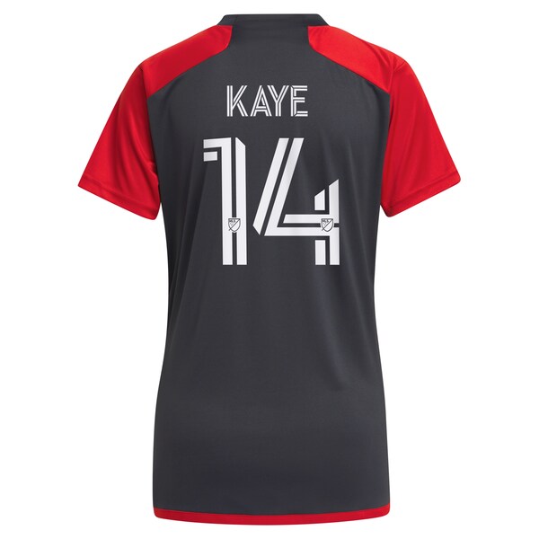 Mark-Anthony Kaye Toronto FC adidas Women's 2024 Club Kit Replica Player Jersey - Gray - Image 3