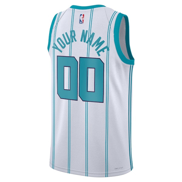 Charlotte Hornets Jordan Brand Unisex Swingman Custom Jersey White - Association Edition - Image 3