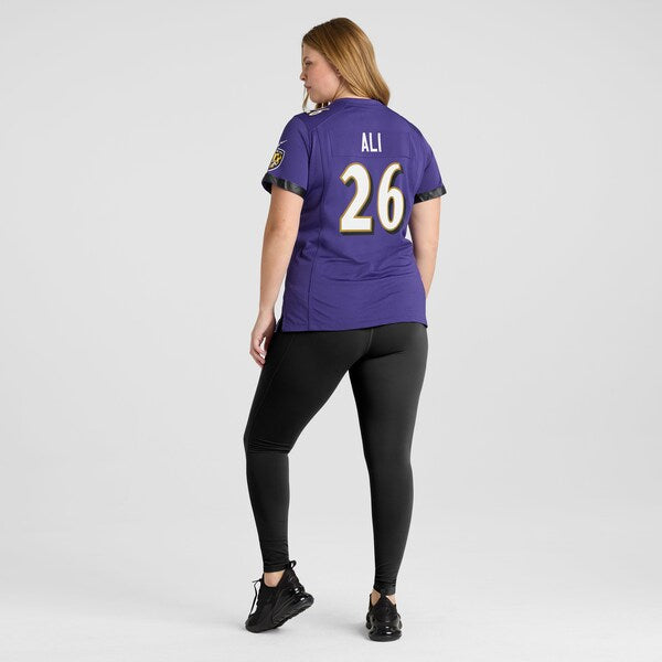 Rasheen Ali Baltimore Ravens Nike Women's Game Jersey - Purple - Image 7