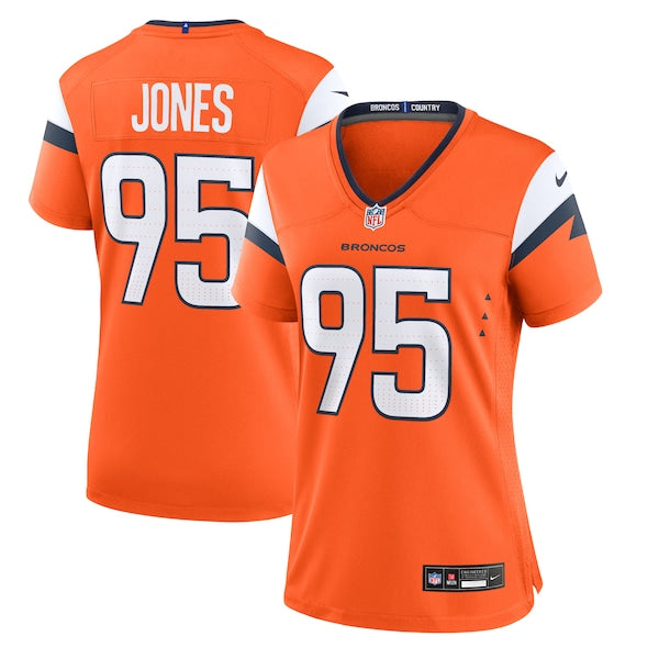 Sai'vion Jones Denver Broncos Nike Women's Team Game Jersey - Orange