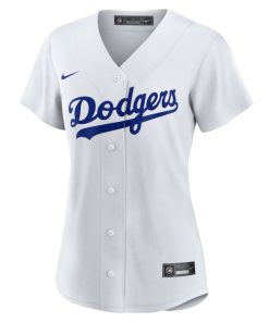 Alternative view of Los Angeles Dodgers Nike Women's #1 Mom Home Replica Jersey - White