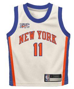 Alternative view of Jalen Brunson New York Knicks Nike Toddler 2025/26 City Edition Swingman Jersey - Cream