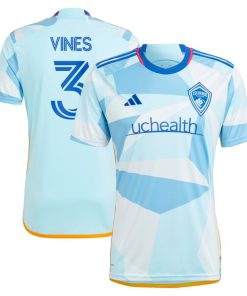 Sam Vines Colorado Rapids adidas 2024 New Day Kit Replica Player Jersey - Light Blue
