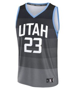 Alternative view of Lauri Markkanen Utah Jazz  2025/26 City Edition Fast Break Jersey - Black